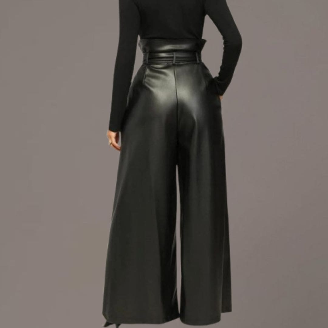 Pantalón Negro Palazzo - Image 4