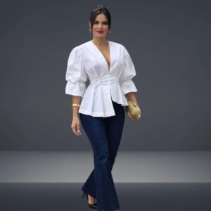 Blusa Peplum Prenses