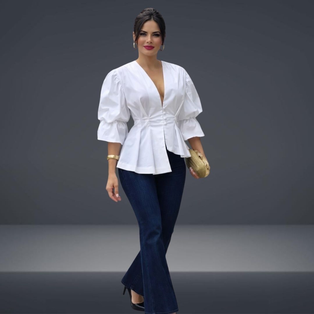 Blusa Peplum Prenses