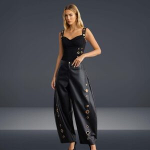 Pantalón Efecto Cuero